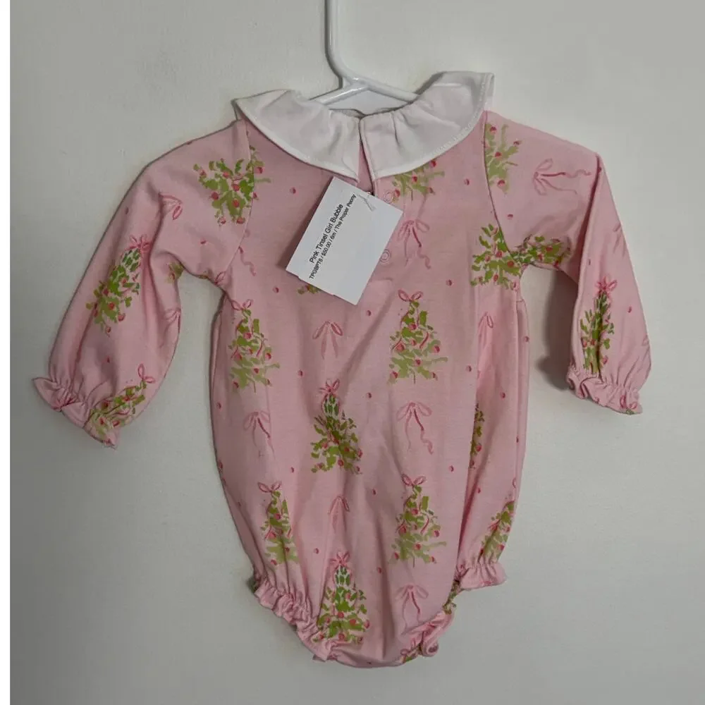 The Proper Peony Pink Tinsel Girl‎ Bubble NWT size 6mo